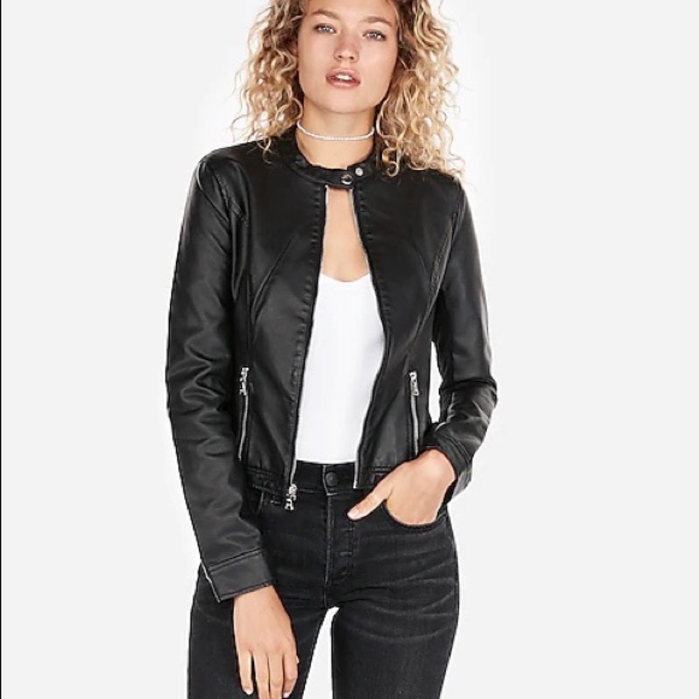 EXPRESS Faux Leather Jacket - XS